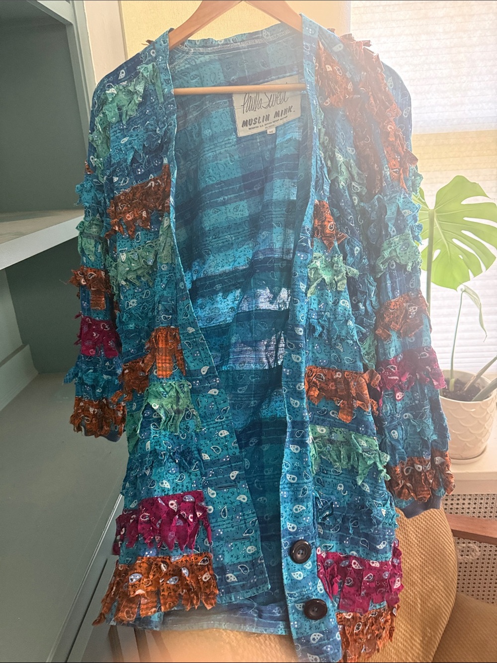 Handcrafted Patchwork Open-Front Women’s Jacket by Paula Sweet | Muslin Mink